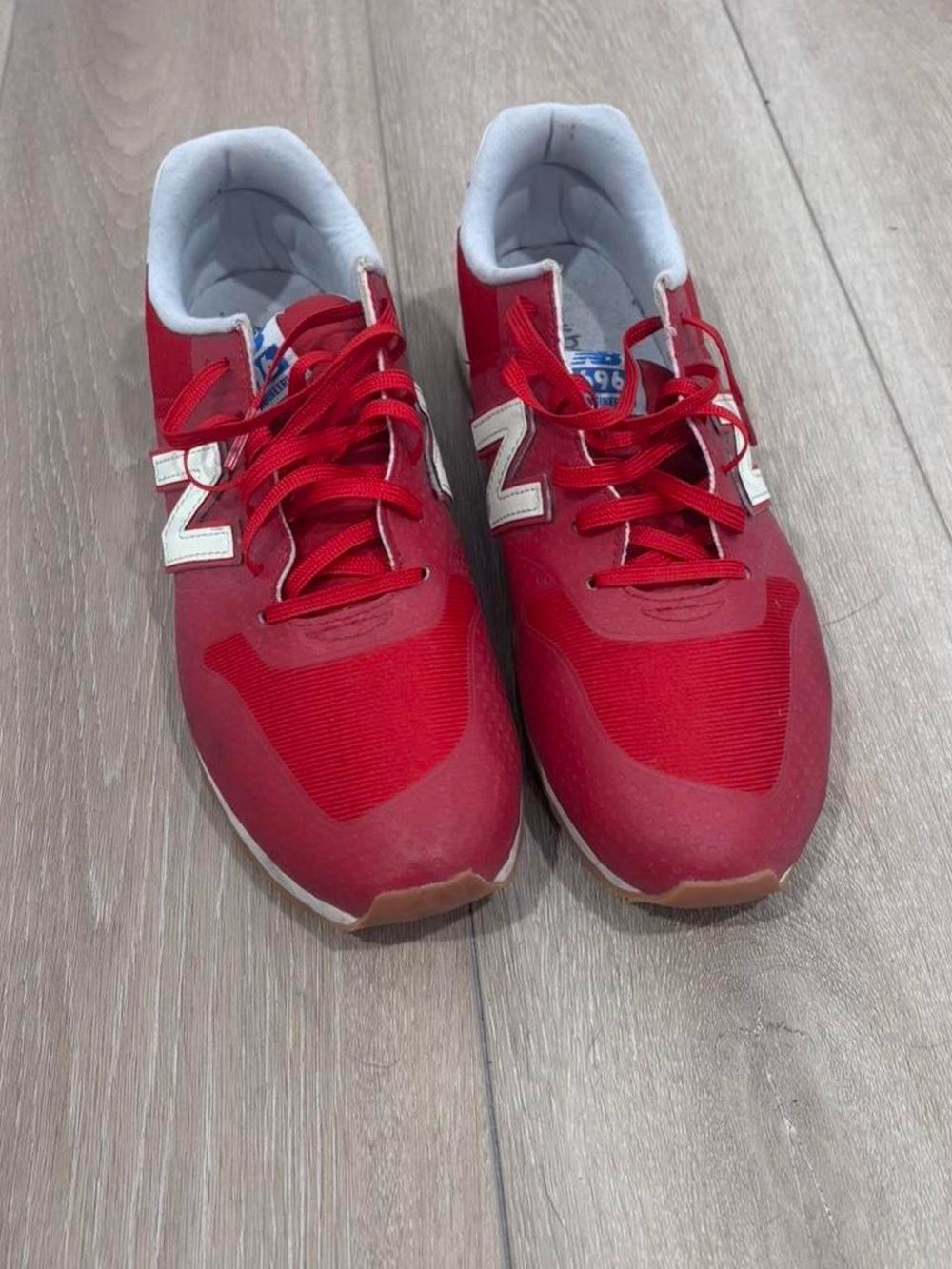 New Balance Red Low-Top Athletic Sneakers